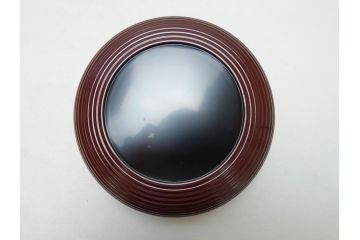 蒔絵師　吉田華正(利昭)　唐松　蒔絵　ロクロ目　盛筋　喰篭(食籠、食篭、共箱付き、菓子器、漆器)(R-063285)
