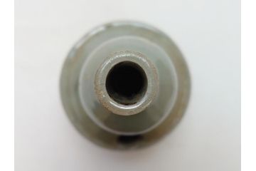 時代物　高麗青磁　一味違ったディスプレイが叶う花瓶(共箱付き、中国、李朝、花器、花生、陶磁器)(R-063286)