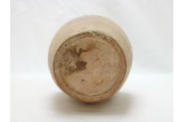 時代物　高麗青磁　一味違ったディスプレイが叶う花瓶(共箱付き、中国、李朝、花器、花生、陶磁器)(R-063286)