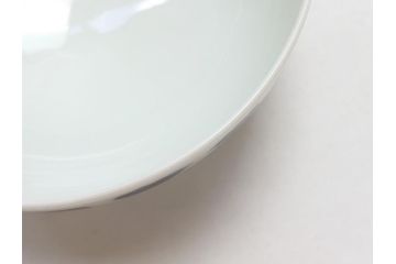 江戸期　古伊万里　染付　色絵　渦福　3.5寸　約10.7cm　フタ付き茶碗5客セット(和食器、三寸五分)(R-063287)