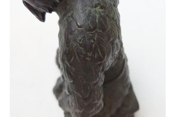 神農之像　富田武雄作　ブロンズ像(共箱付き、オブジェ、置物)(R-063288)