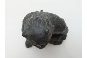 神農之像　富田武雄作　ブロンズ像(共箱付き、オブジェ、置物)(R-063288)