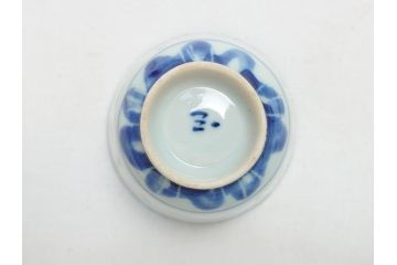 在銘　中国茶器　煎茶道具　蛍手　蛍焼き　猪口5客(ほたる、ホタル、茶道具、和食器)(R-063290)
