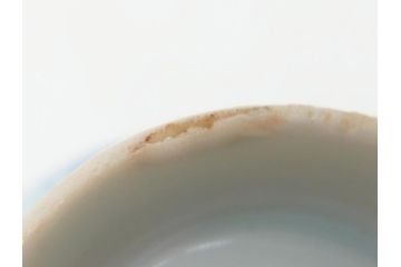 在銘　中国茶器　煎茶道具　蛍手　蛍焼き　猪口5客(ほたる、ホタル、茶道具、和食器)(R-063290)