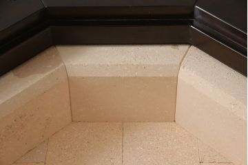 激レア品!　中古　美品　星野民芸(星野民藝)　桜材　個性的なデザインが存在感を放つ八角炉(ダイニングテーブル、囲炉裏)(R-063291)