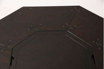 激レア品!　中古　美品　星野民芸(星野民藝)　桜材　個性的なデザインが存在感を放つ八角炉(ダイニングテーブル、囲炉裏)(R-063291)