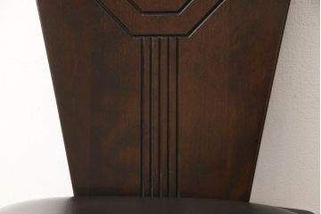 激レア品!　中古　星野民芸(星野民藝)　桜材　個性的なデザインが存在感を放つダイニングチェア(椅子、イス)(R-063292)