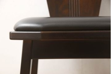 激レア品!　中古　星野民芸(星野民藝)　桜材　個性的なデザインが存在感を放つダイニングチェア(椅子、イス)(R-063292)