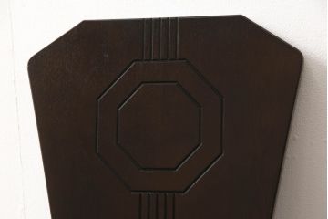 激レア品!　中古　星野民芸(星野民藝)　桜材　個性的なデザインが存在感を放つダイニングチェア(椅子、イス)(R-063293)