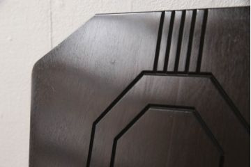 激レア品!　中古　星野民芸(星野民藝)　桜材　個性的なデザインが存在感を放つダイニングチェア(椅子、イス)(R-063293)