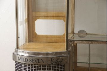 和製アンティーク　激レア!　レトロなタイルベースのタバコ屋ガラスケース(ショーケース、陳列棚、煙草、たばこ)(R-063296)