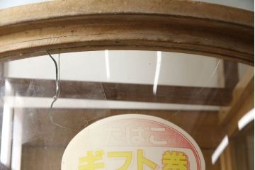 和製アンティーク　激レア!　レトロなタイルベースのタバコ屋ガラスケース(ショーケース、陳列棚、煙草、たばこ)(R-063296)