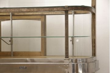 和製アンティーク　激レア!　レトロなタイルベースのタバコ屋ガラスケース(ショーケース、陳列棚、煙草、たばこ)(R-063296)