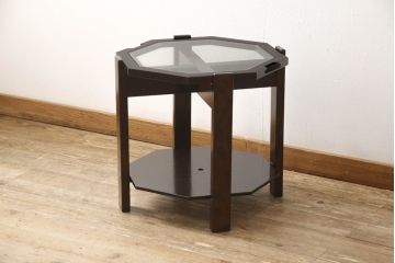 中古　星野民芸家具(星野民藝)　大人の落ち着きある空間づくりにおすすめなセンターテーブル(コーヒーテーブル、オケージョナルテーブル、サイドテーブル)(R-063298)
