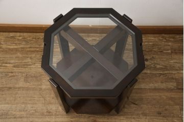 中古　星野民芸家具(星野民藝)　大人の落ち着きある空間づくりにおすすめなセンターテーブル(コーヒーテーブル、オケージョナルテーブル、サイドテーブル)(R-063298)
