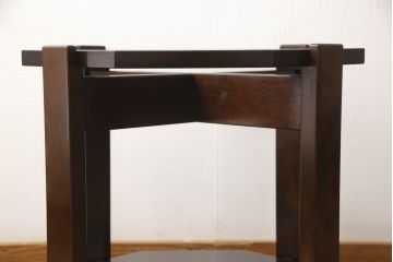 中古　星野民芸家具(星野民藝)　大人の落ち着きある空間づくりにおすすめなセンターテーブル(コーヒーテーブル、オケージョナルテーブル、サイドテーブル)(R-063298)