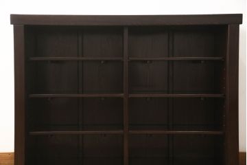 中古　美品　最高級　府中家具　松尾博昭 作　栗材　和の趣あふれる佇まいが魅力的な水屋箪笥サイドボード(食器棚、戸棚、収納棚、キャビネット)(R-063300)