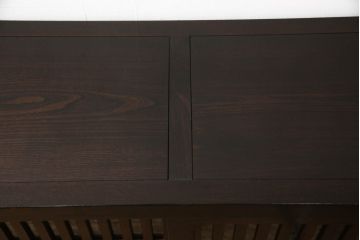 中古　美品　最高級　府中家具　松尾博昭 作　栗材　和の趣あふれる佇まいが魅力的な水屋箪笥サイドボード(食器棚、戸棚、収納棚、キャビネット)(R-063300)