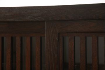 中古　美品　最高級　府中家具　松尾博昭 作　栗材　和の趣あふれる佇まいが魅力的な水屋箪笥サイドボード(食器棚、戸棚、収納棚、キャビネット)(R-063300)