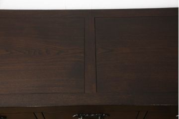 中古　美品　最高級　府中家具　松尾博昭 作　栗材　和の趣あふれる佇まいが魅力的な水屋箪笥サイドボード(食器棚、戸棚、収納棚、キャビネット)(R-063301)