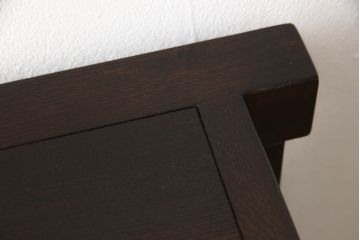 中古　美品　最高級　府中家具　松尾博昭 作　栗材　和の趣あふれる佇まいが魅力的な水屋箪笥サイドボード(食器棚、戸棚、収納棚、キャビネット)(R-063301)