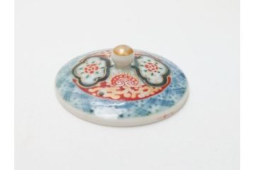 古伊万里　染付　色絵　金彩　急須(茶道具、煎茶器)(R-063312)