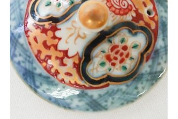 古伊万里　染付　色絵　金彩　急須(茶道具、煎茶器)(R-063312)