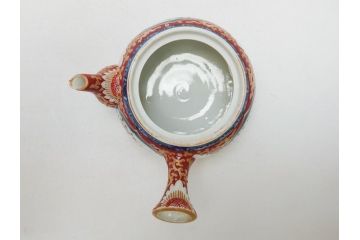古伊万里　染付　色絵　金彩　急須(茶道具、煎茶器)(R-063312)