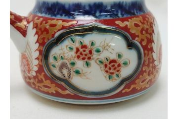 古伊万里　染付　色絵　金彩　急須(茶道具、煎茶器)(R-063312)