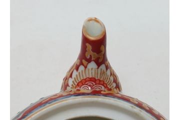 古伊万里　染付　色絵　金彩　急須(茶道具、煎茶器)(R-063312)