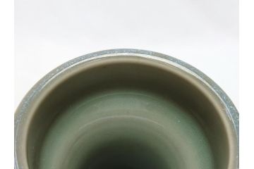 江戸〜明治　三田焼　青磁　双耳　高さ30.5cm　花瓶(花器、花入、壺、壷)(R-063314)