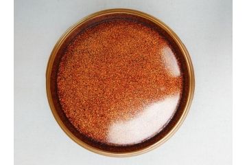 高盛蒔絵　船橋蒔絵　迎舟　山崎博　内梨子地　洗練された意匠が目を惹く香合(共箱付き、漆器、香道具、茶道具、小物入れ)(R-063319)
