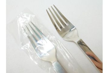 DENMARK(デンマーク)　GEORG　JENSEN(ジョージ・ジェンセン)　スターリングシルバー925　銀製　フォーク&ナイフ各4本(8本セット、食器、カトラリー)(R-063320)
