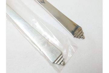 DENMARK(デンマーク)　GEORG　JENSEN(ジョージ・ジェンセン)　スターリングシルバー925　銀製　フォーク&ナイフ各4本(8本セット、食器、カトラリー)(R-063320)