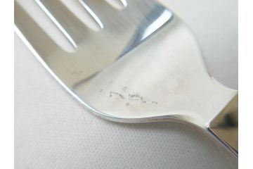 DENMARK(デンマーク)　GEORG　JENSEN(ジョージ・ジェンセン)　スターリングシルバー925　銀製　フォーク&ナイフ各4本(8本セット、食器、カトラリー)(R-063320)
