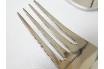 DENMARK(デンマーク)　GEORG　JENSEN(ジョージ・ジェンセン)　スターリングシルバー925　銀製　フォーク&ナイフ各4本(8本セット、食器、カトラリー)(R-063320)