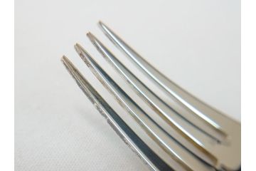 DENMARK(デンマーク)　GEORG　JENSEN(ジョージ・ジェンセン)　スターリングシルバー925　銀製　フォーク&ナイフ各4本(8本セット、食器、カトラリー)(R-063320)