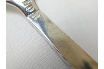 DENMARK(デンマーク)　GEORG　JENSEN(ジョージ・ジェンセン)　スターリングシルバー925　銀製　フォーク&ナイフ各4本(8本セット、食器、カトラリー)(R-063320)
