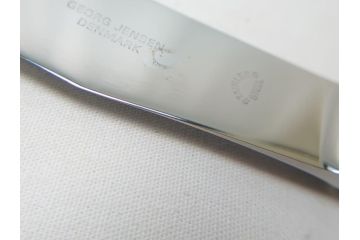 DENMARK(デンマーク)　GEORG　JENSEN(ジョージ・ジェンセン)　スターリングシルバー925　銀製　フォーク&ナイフ各4本(8本セット、食器、カトラリー)(R-063320)