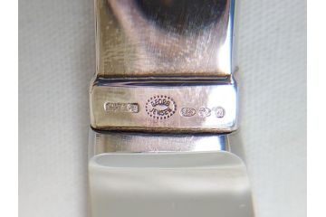 DENMARK(デンマーク)　GEORG　JENSEN(ジョージ・ジェンセン)　スターリングシルバー925　銀製　フォーク&ナイフ各4本(8本セット、食器、カトラリー)(R-063320)