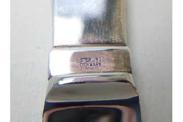 DENMARK(デンマーク)　GEORG　JENSEN(ジョージ・ジェンセン)　スターリングシルバー925　銀製　フォーク&ナイフ各4本(8本セット、食器、カトラリー)(R-063320)