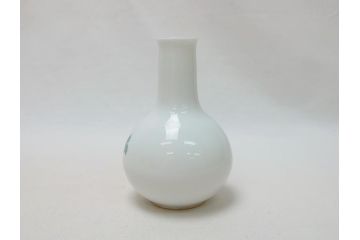 明治〜大正　時代物　角福　柿右衛門　酒器　染付　渦福　徳利2本・猪口10客(和食器、とっくり、おちょこ)(R-063322)
