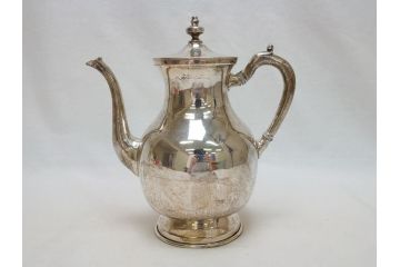 ビンテージ　銀製　総重量約2319g　STERLING(スターリング)925　MEXICO　ティーセット5点(ポット2点、クリーマー、シュガーポット2点、洋食器、銀食器、ヴィンテージ)(R-063324)