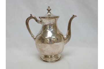 ビンテージ　銀製　総重量約2319g　STERLING(スターリング)925　MEXICO　ティーセット5点(ポット2点、クリーマー、シュガーポット2点、洋食器、銀食器、ヴィンテージ)(R-063324)