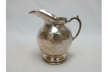 ビンテージ　銀製　総重量約2319g　STERLING(スターリング)925　MEXICO　ティーセット5点(ポット2点、クリーマー、シュガーポット2点、洋食器、銀食器、ヴィンテージ)(R-063324)