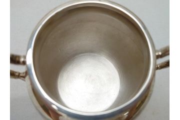ビンテージ　銀製　総重量約2319g　STERLING(スターリング)925　MEXICO　ティーセット5点(ポット2点、クリーマー、シュガーポット2点、洋食器、銀食器、ヴィンテージ)(R-063324)