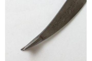 藤原良明(加藤真平)作　切り出し　イルカ　海豚　昭和戊辰年八月日　全長215mm　小刀(短刀、ナイフ、刃物)(R-063325)