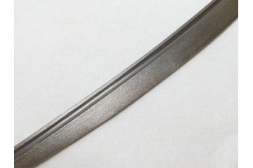 藤原良明(加藤真平)作　切り出し　中子　平成元年十月日　全長315mm　小刀(短刀、ナイフ、刃物)(R-063328)
