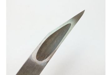 藤原良明(加藤真平)作　切り出し　中子　平成元年十月日　全長315mm　小刀(短刀、ナイフ、刃物)(R-063328)