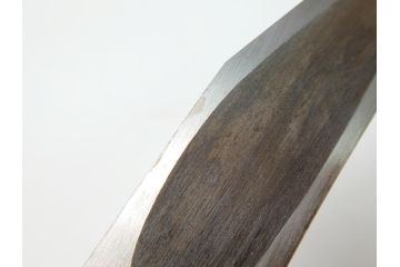 藤原良明(加藤真平)作　切り出し　中子　平成元年十月日　全長315mm　小刀(短刀、ナイフ、刃物)(R-063328)